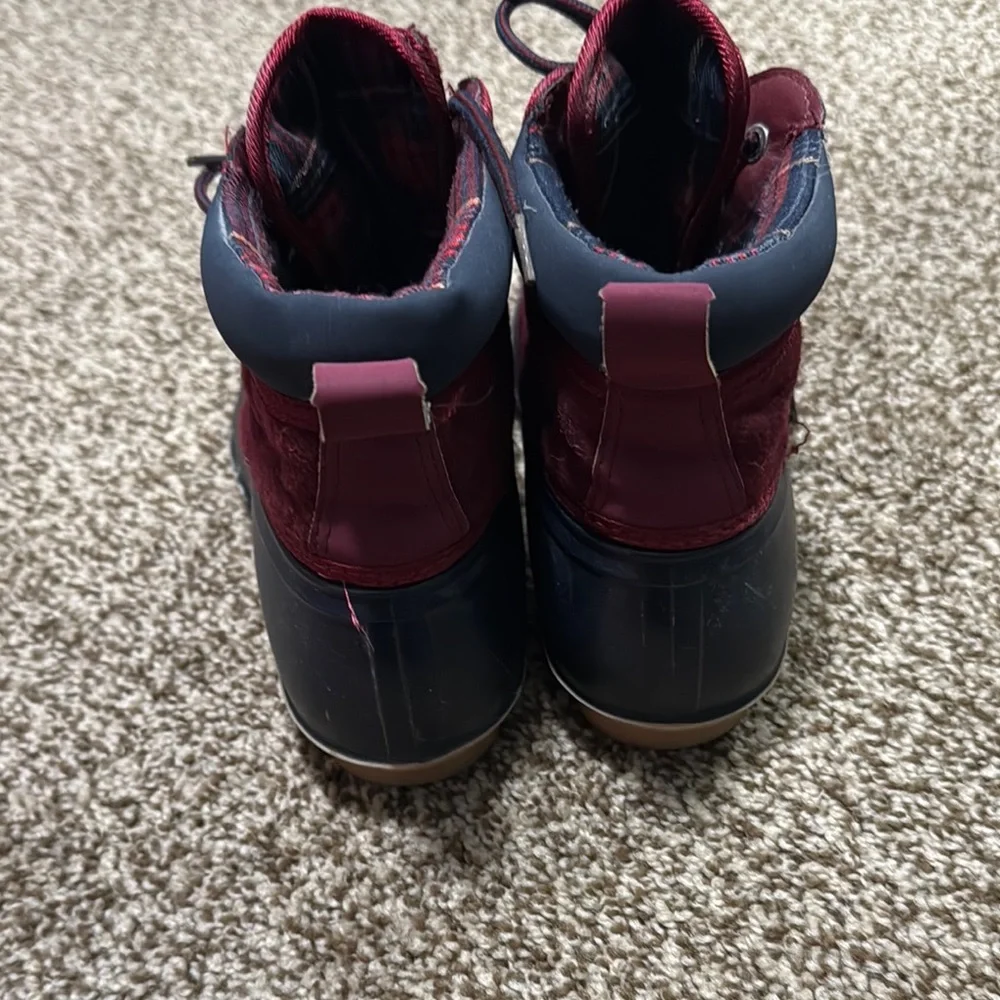 Women’s Navy and Burgundy Boots